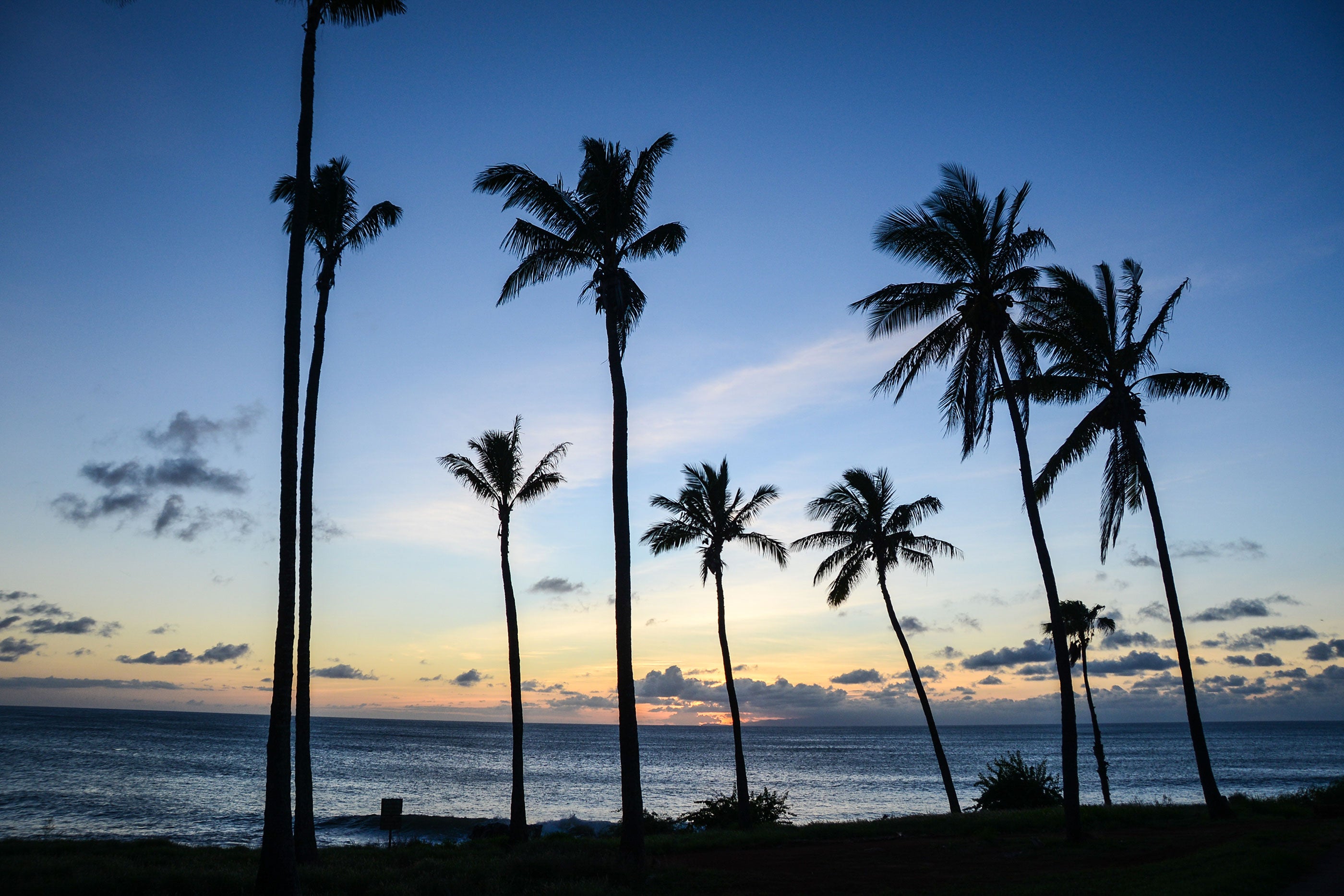 Sunsets from what used to be a Sheraton are spectacular in Molokai, Hawaii