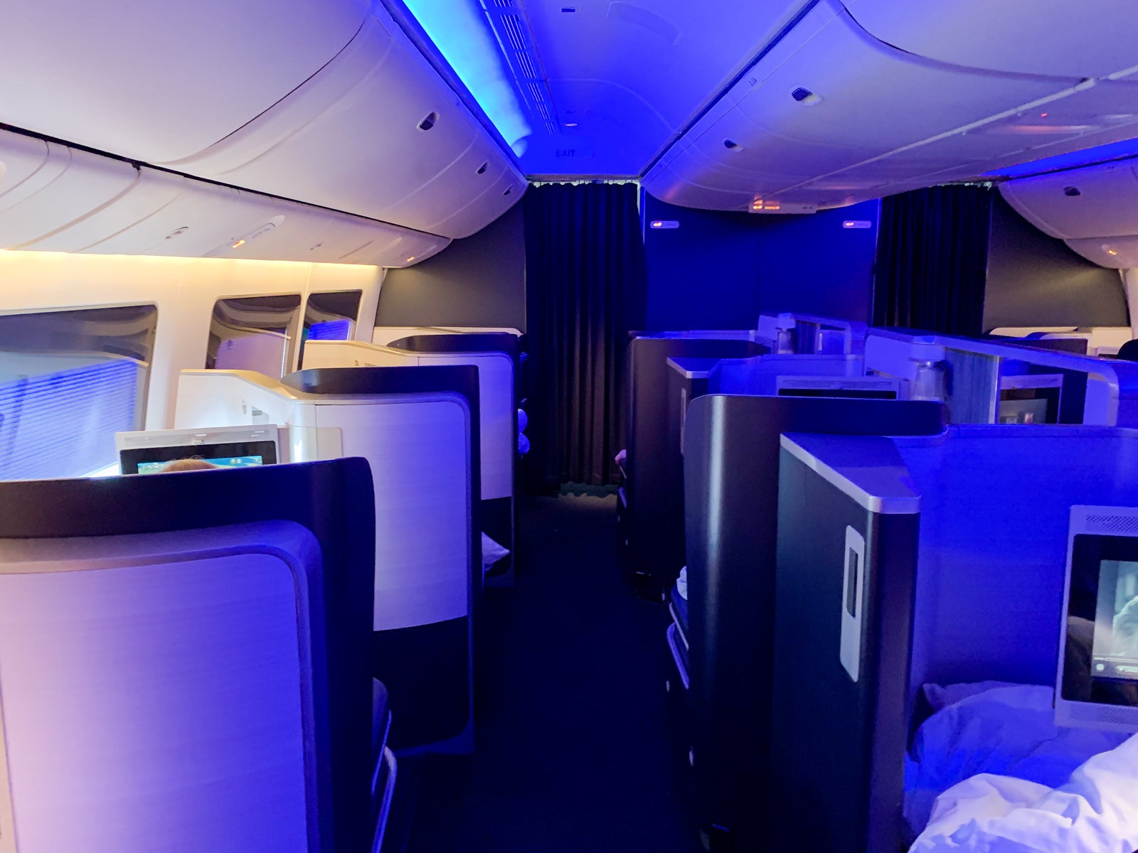British Airways 777 First Class cabin