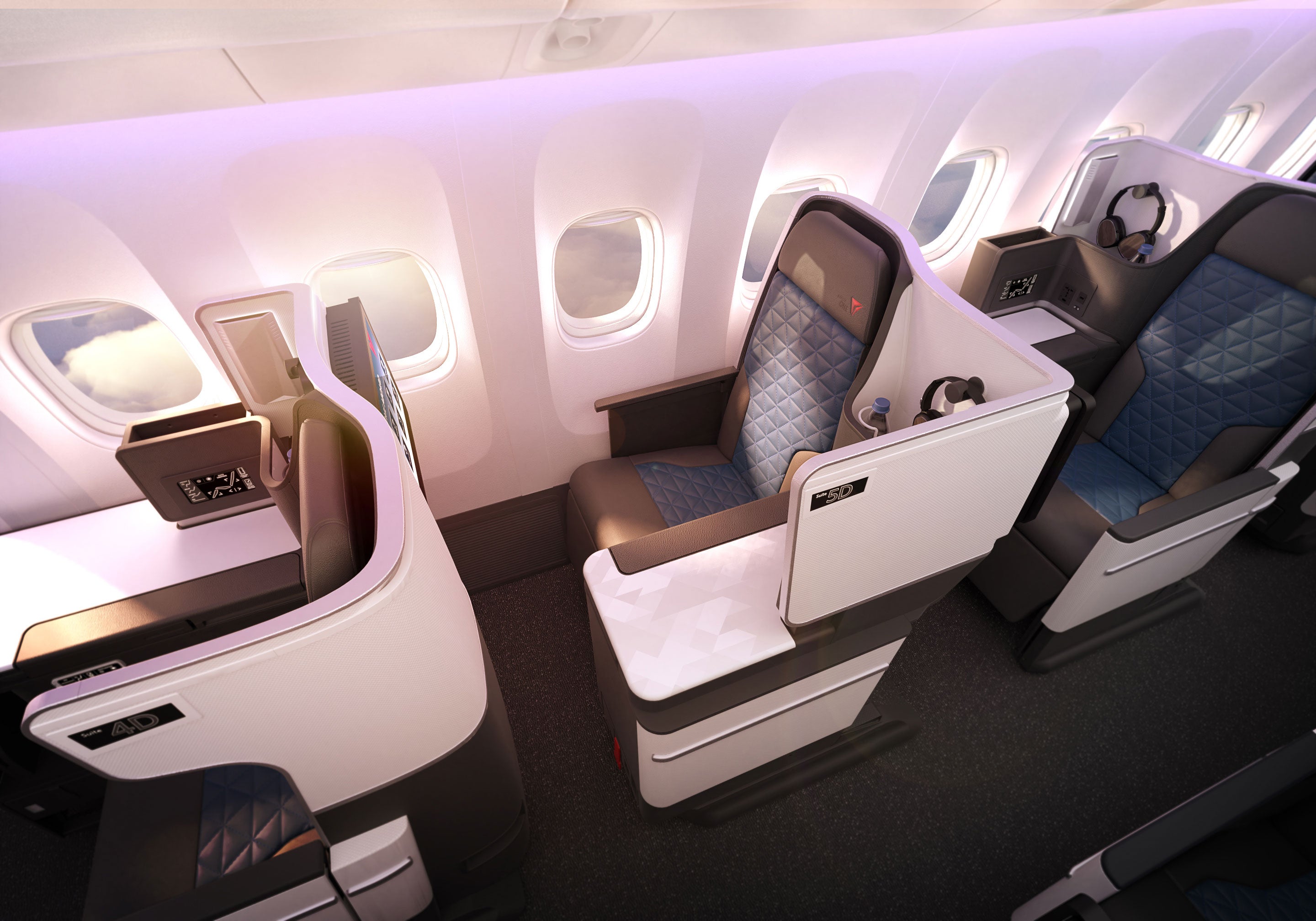 Delta Unveils AllNew Delta One Seats For Revamped 767400 The Points Guy