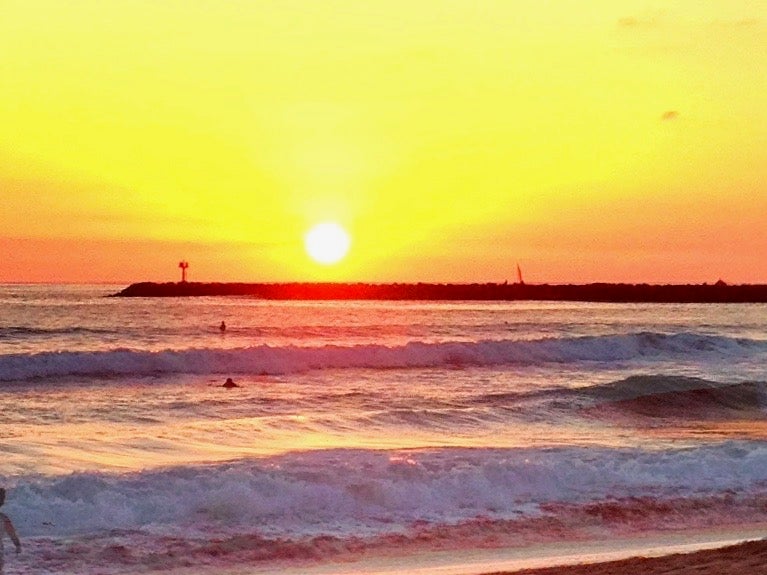 sunset Ocean Beach San Diego