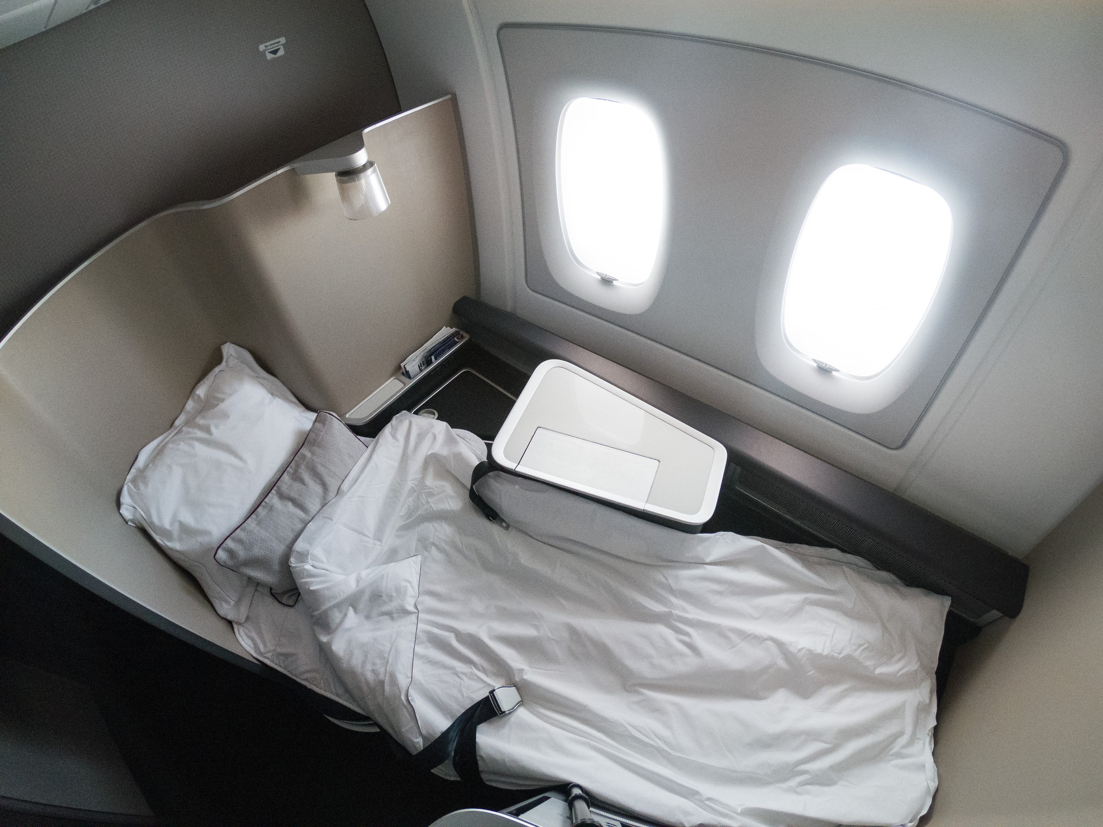Review British Airways First Class on the A380 LHRORD The Points Guy