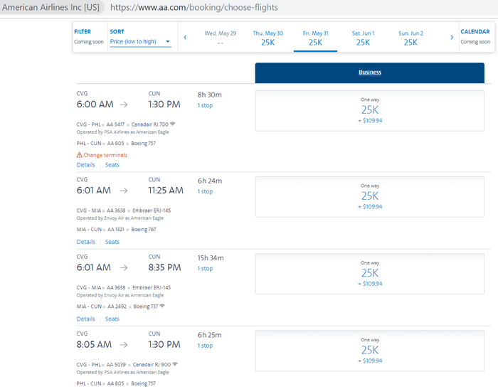 Get More AA Award Availability Through the New Search Tool