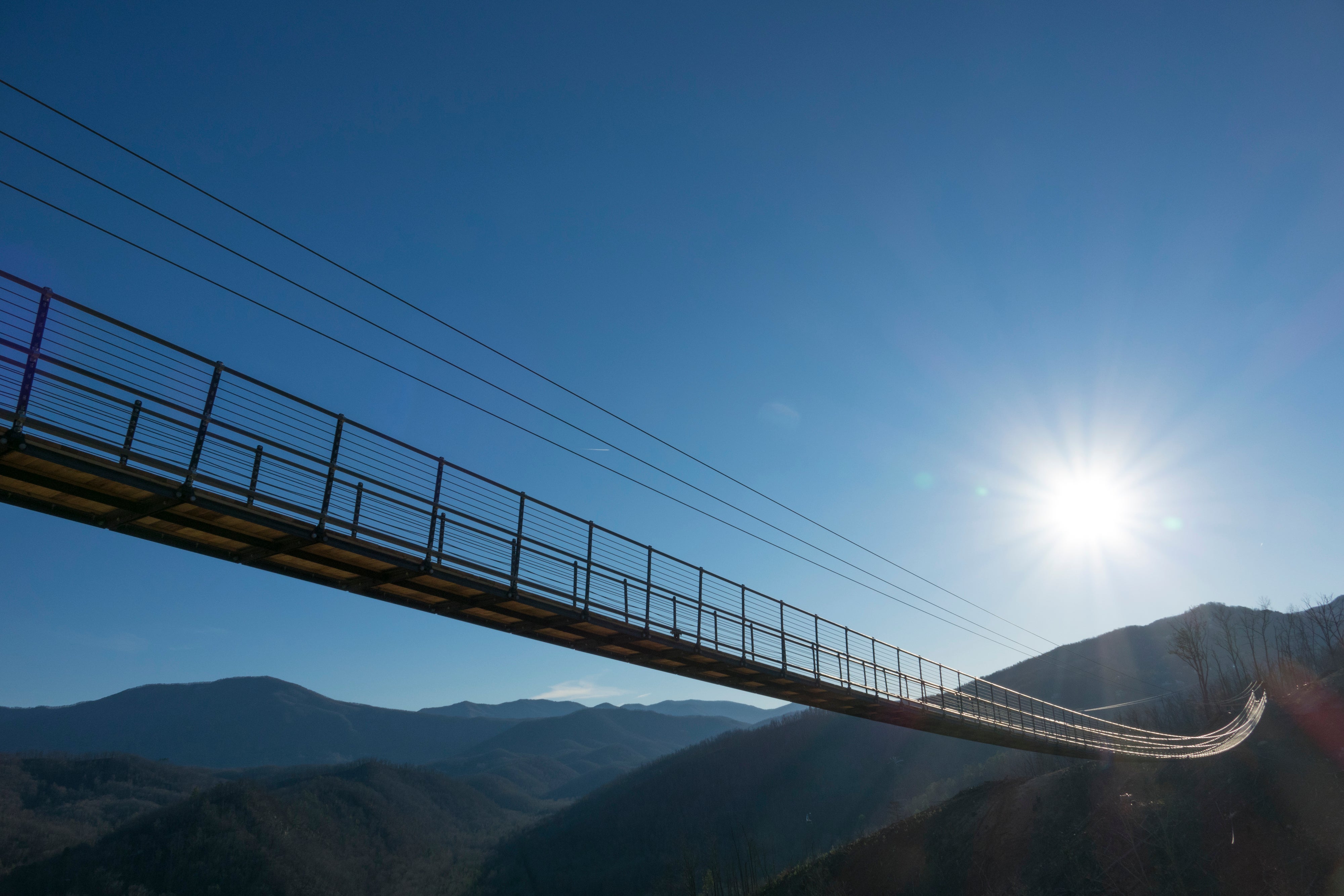 The Longest Pedestrian Suspension Bridge Opens in the US in the Great ...