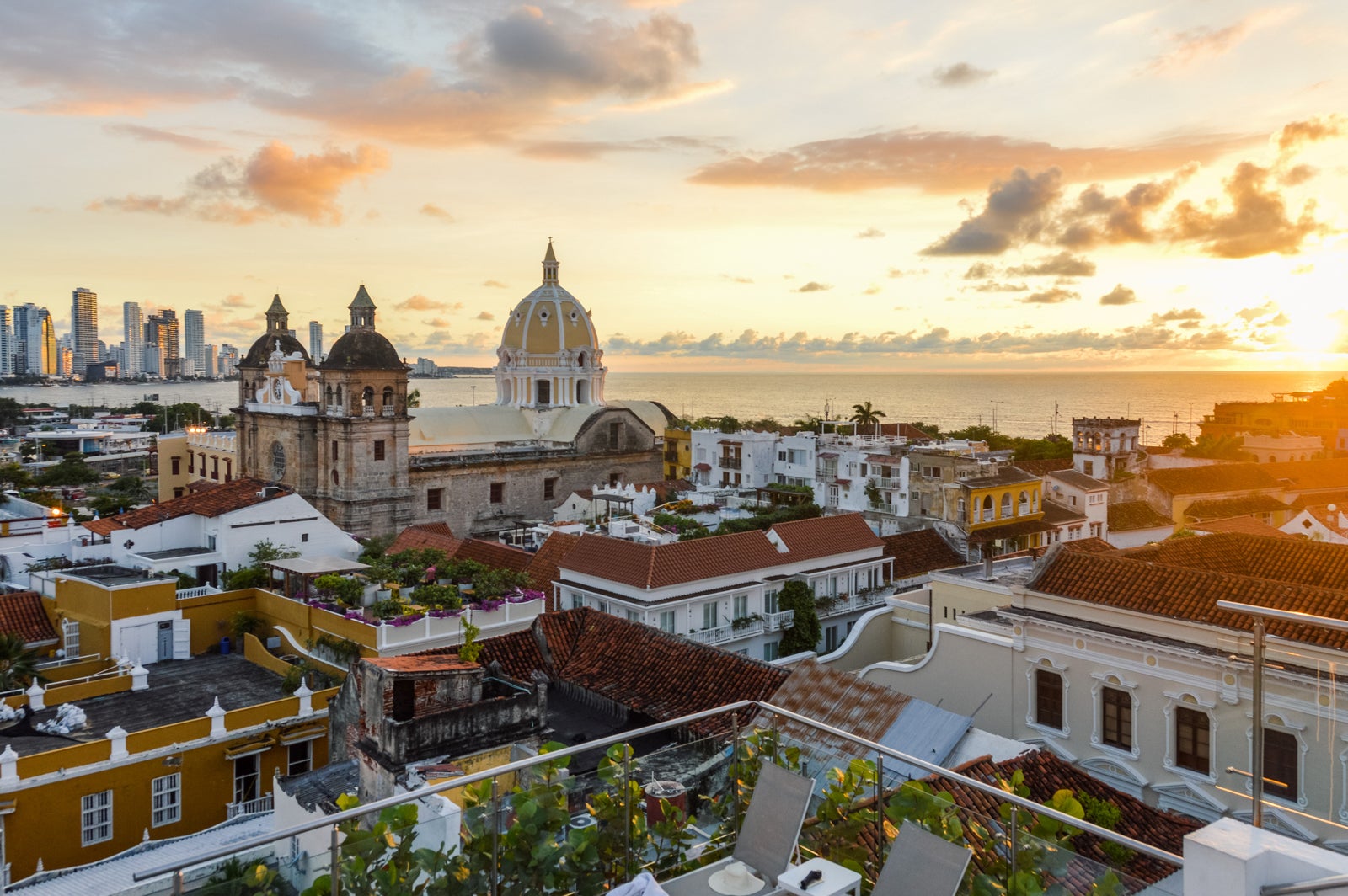 Sunset in Cartagena, Colombia