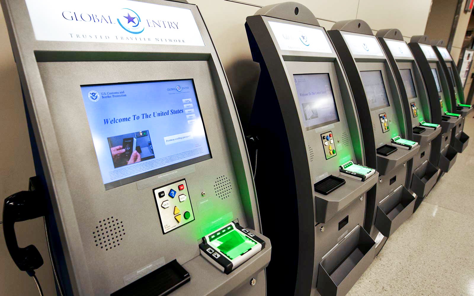 Global Entry and other Trusted Traveler Programs reach 10 million members global entry machines USGLOBE1118