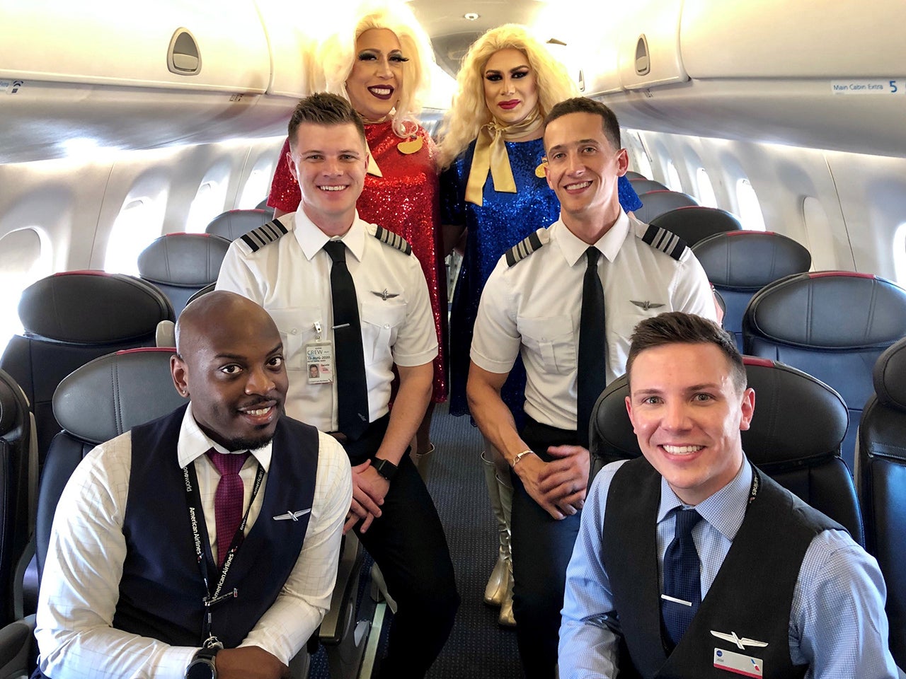 American Airlines Operates First Ever Flight With All LGBTQ+ Crew