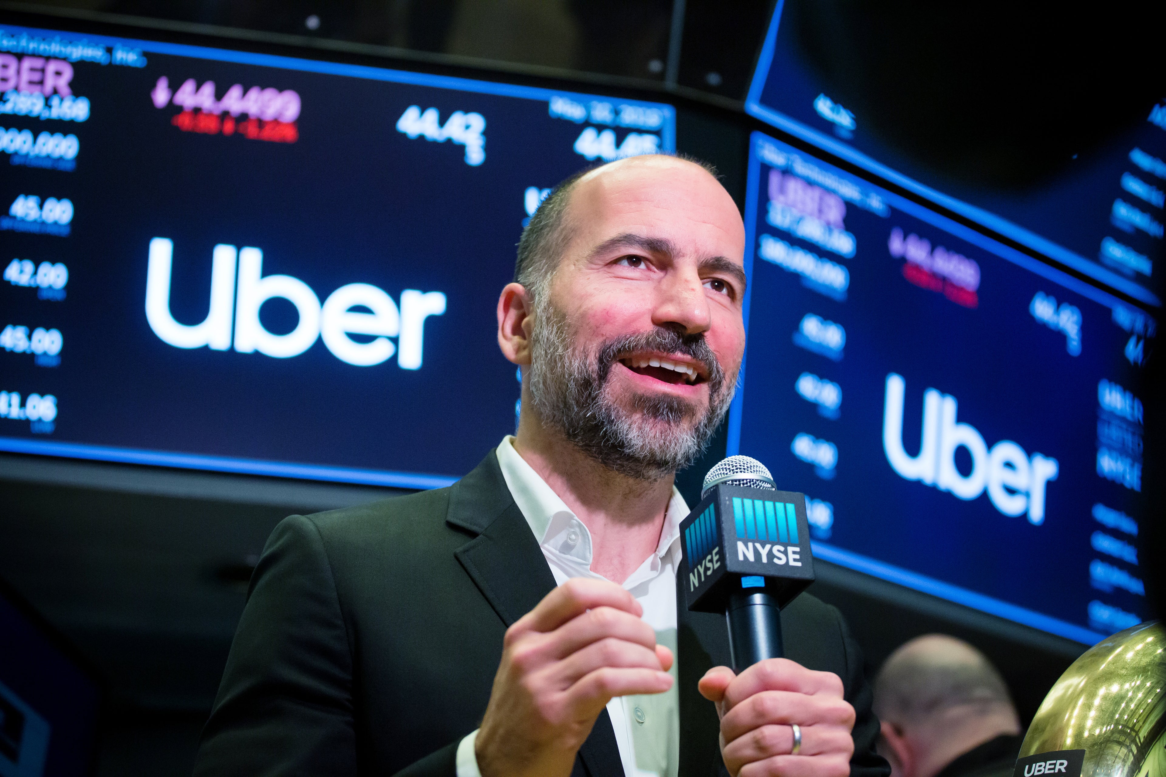 Trading On The Floor Of NYSE As Uber Releases IPO