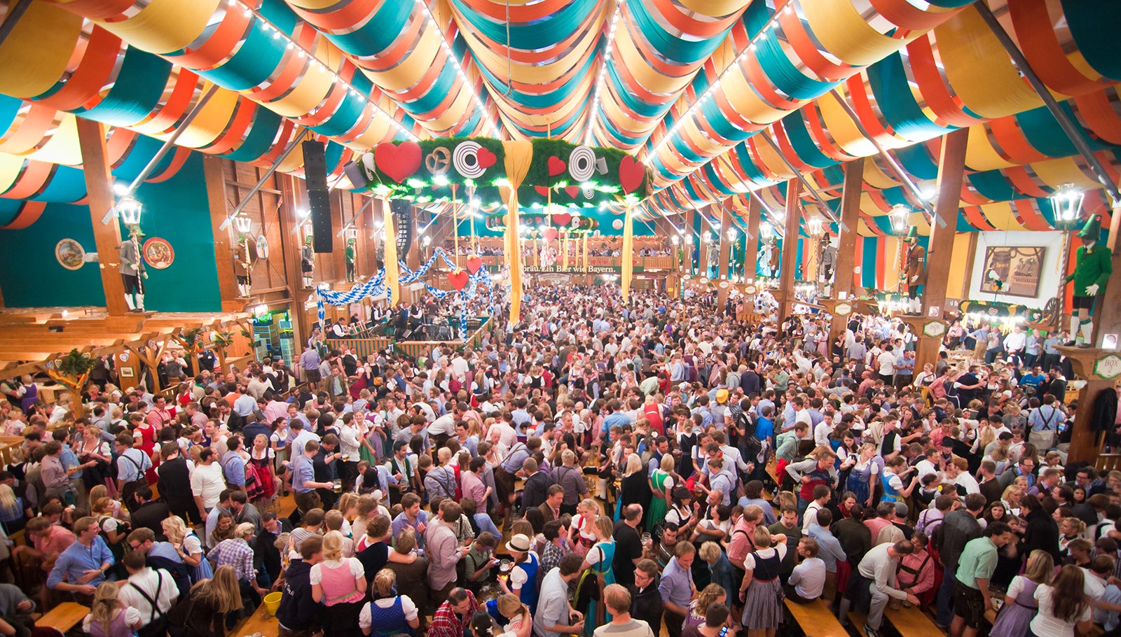Oktoberfest from within tent
