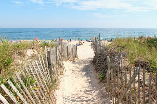 Beach entrance on the dunes