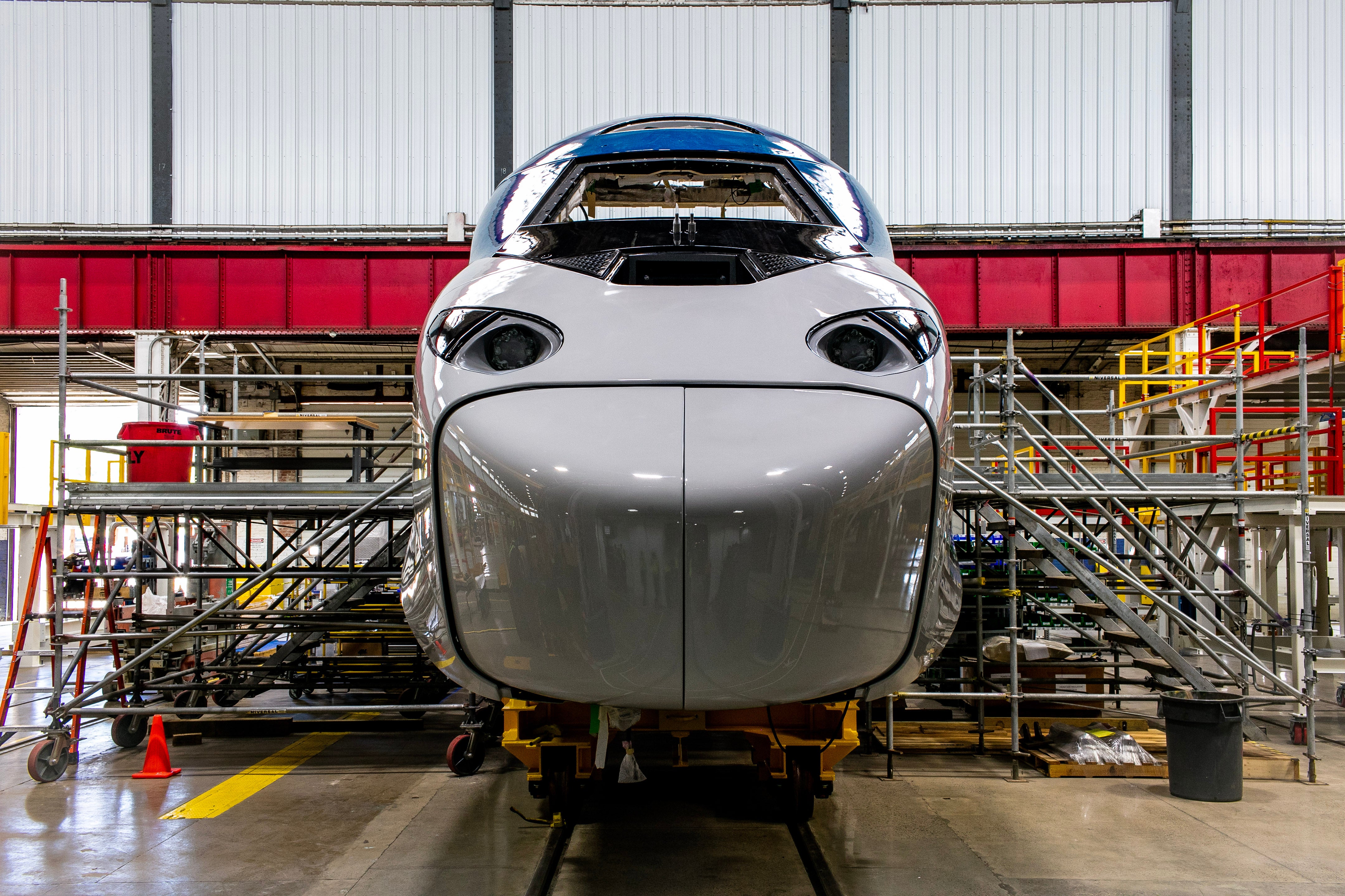 Here Are Photos Of Amtrak's New Acela Trains Being Built