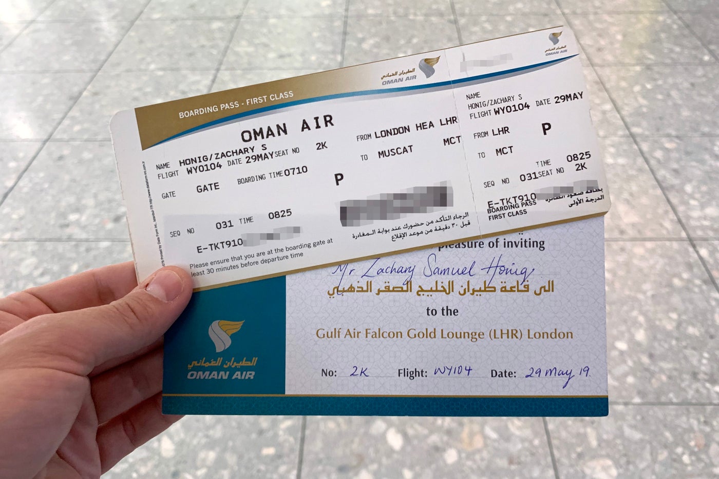 A Review of Oman Air's 7879 in First Class