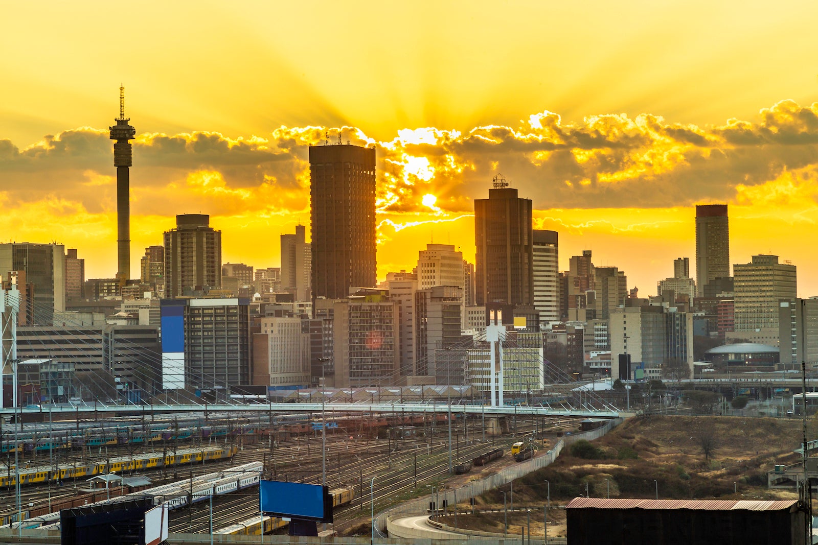 Johannesburg sunrise South Africa Skyline