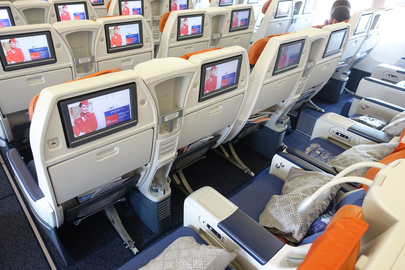 Aeroflot premium economy cabin