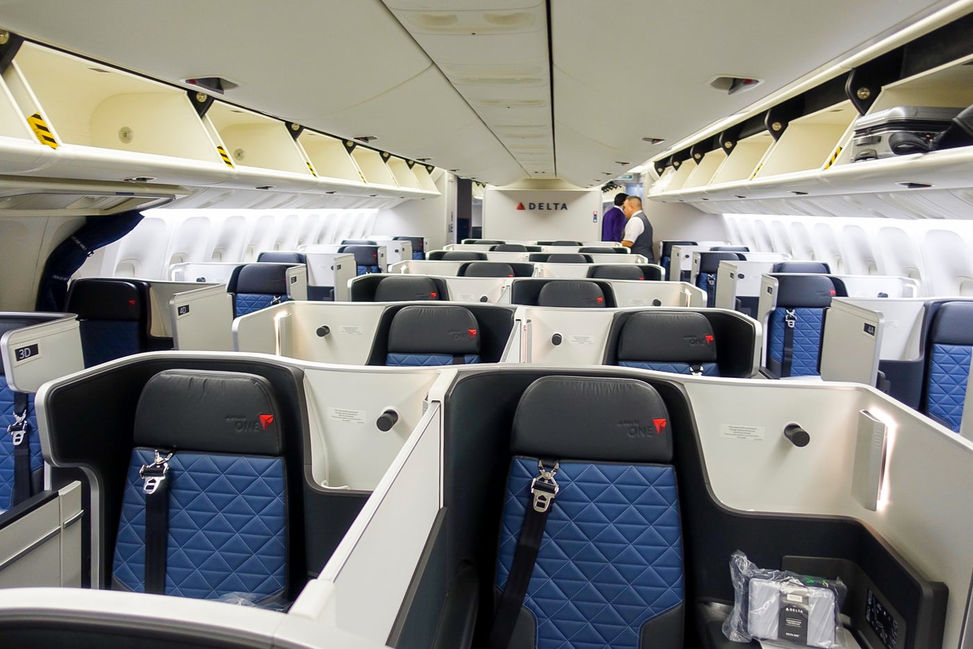 Aboard Delta's First Retrofitted 767400ER With BrandNew Delta One Seats