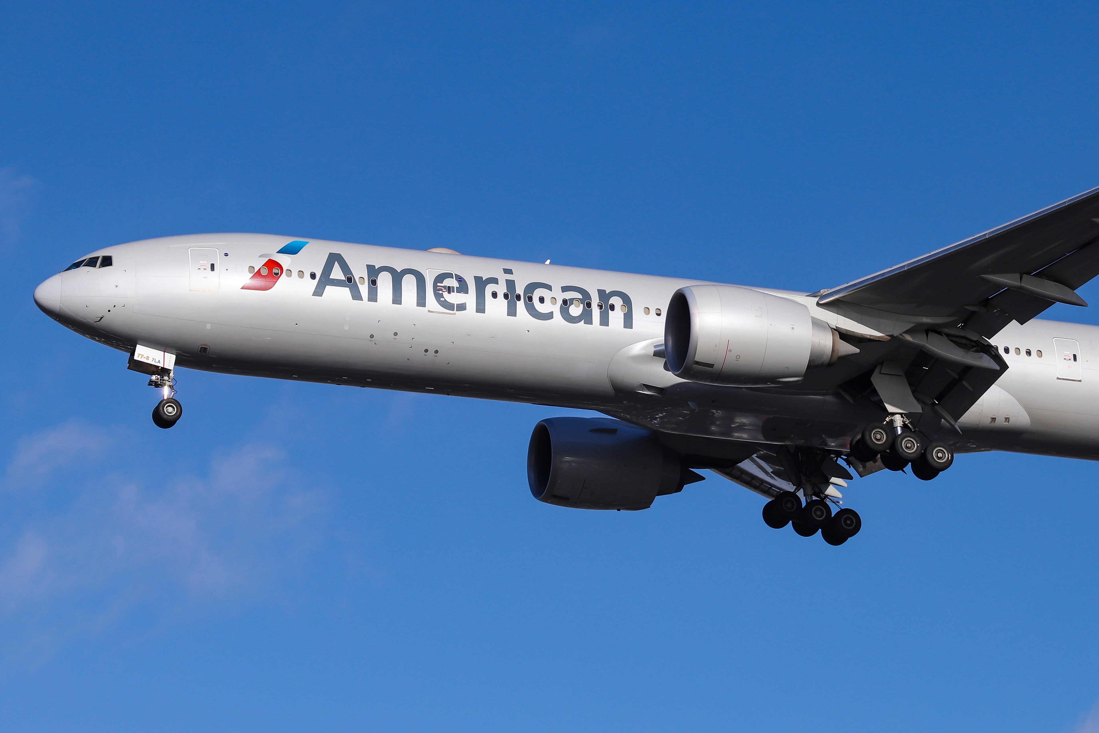 American Airlines Boeing 777-300 with registration N717AN is