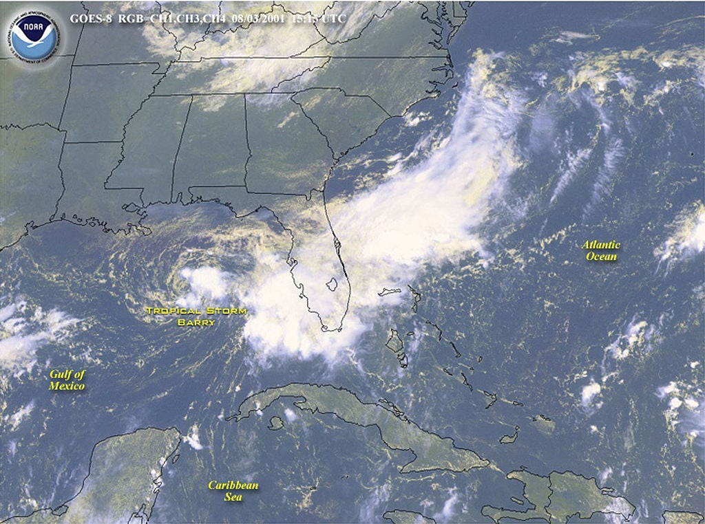 Tropical Storm Barry Hits Gulf Coast