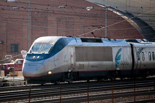 Amtrak Trains & Commuters Inside Union Station