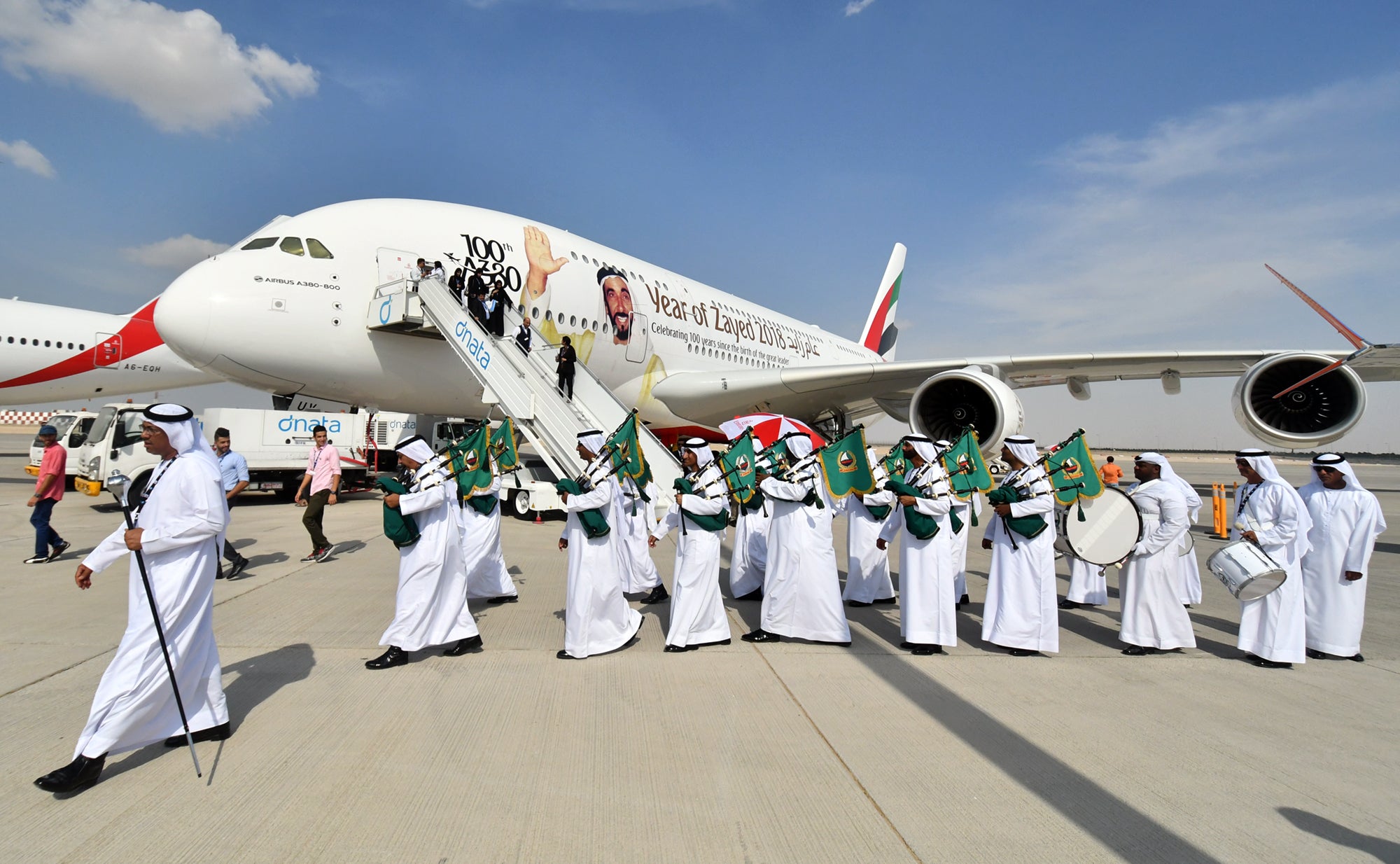 Emirates A380 Zayed Special Colors