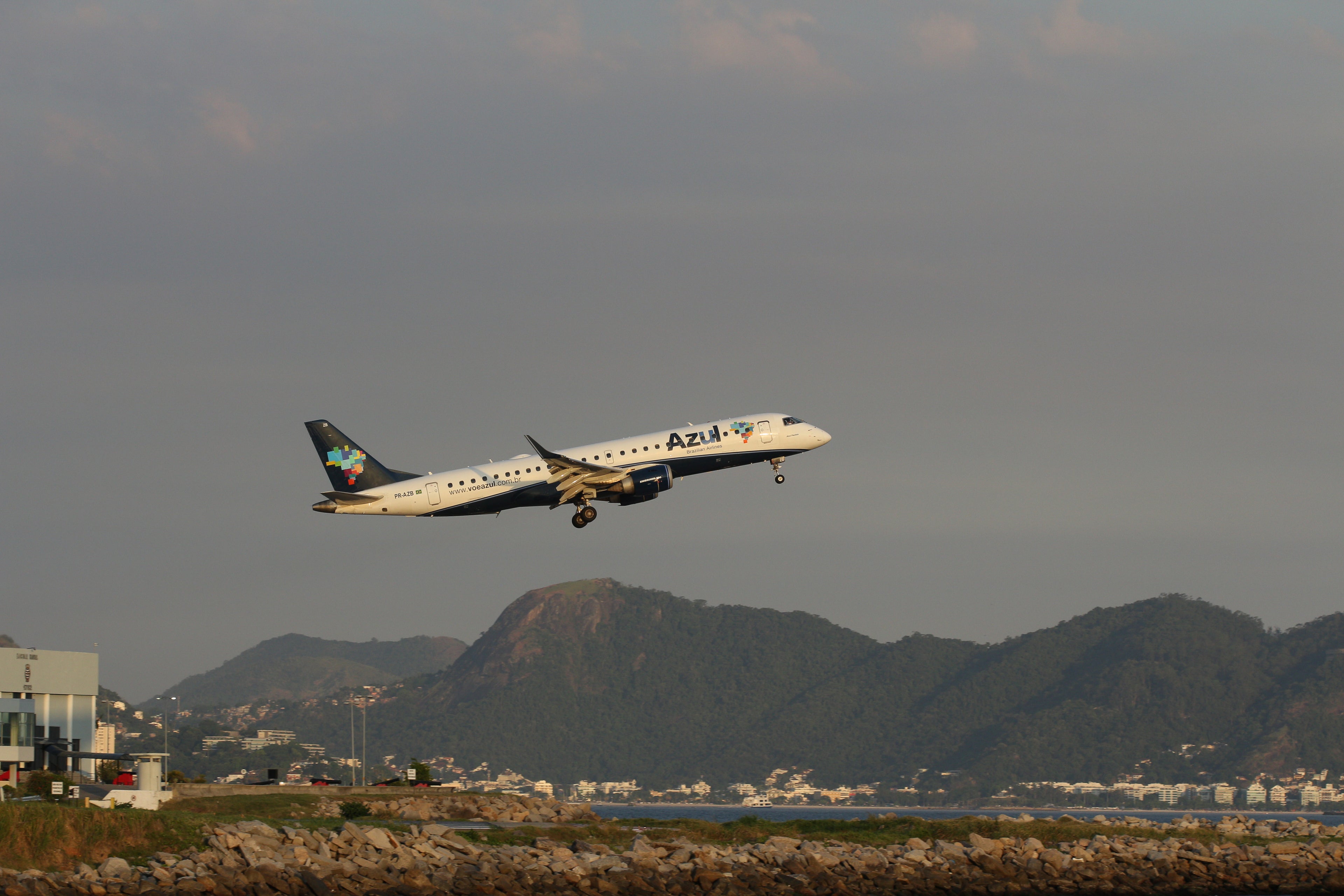 Airplane Taking Off In Rio De Janeiro