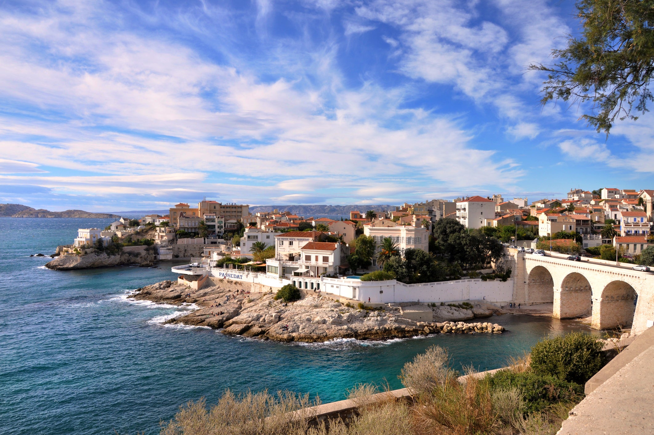 View of Marseille city