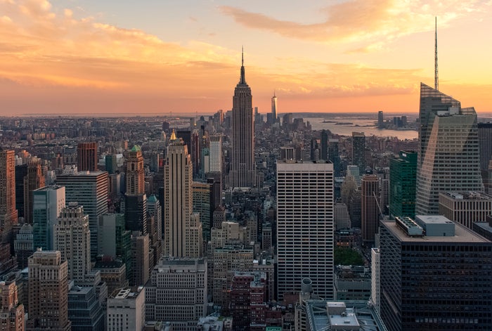 Vista de Manhattan do topo da rocha (Miguel Sanz / Getty Images)