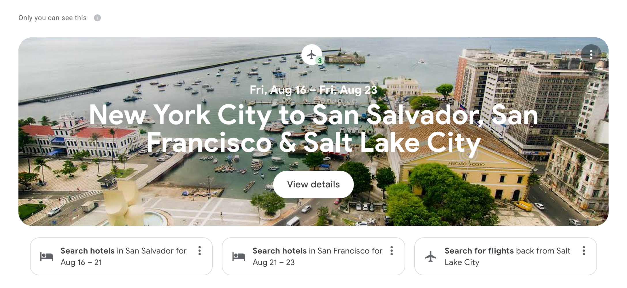 google new travel features
