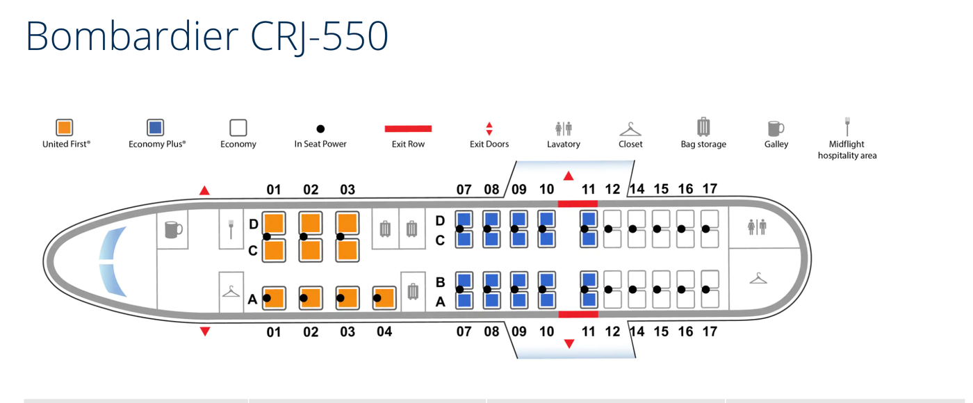 United Appears to Be Testing the CRJ550, Its New Dual-Class 50-Seat Jet