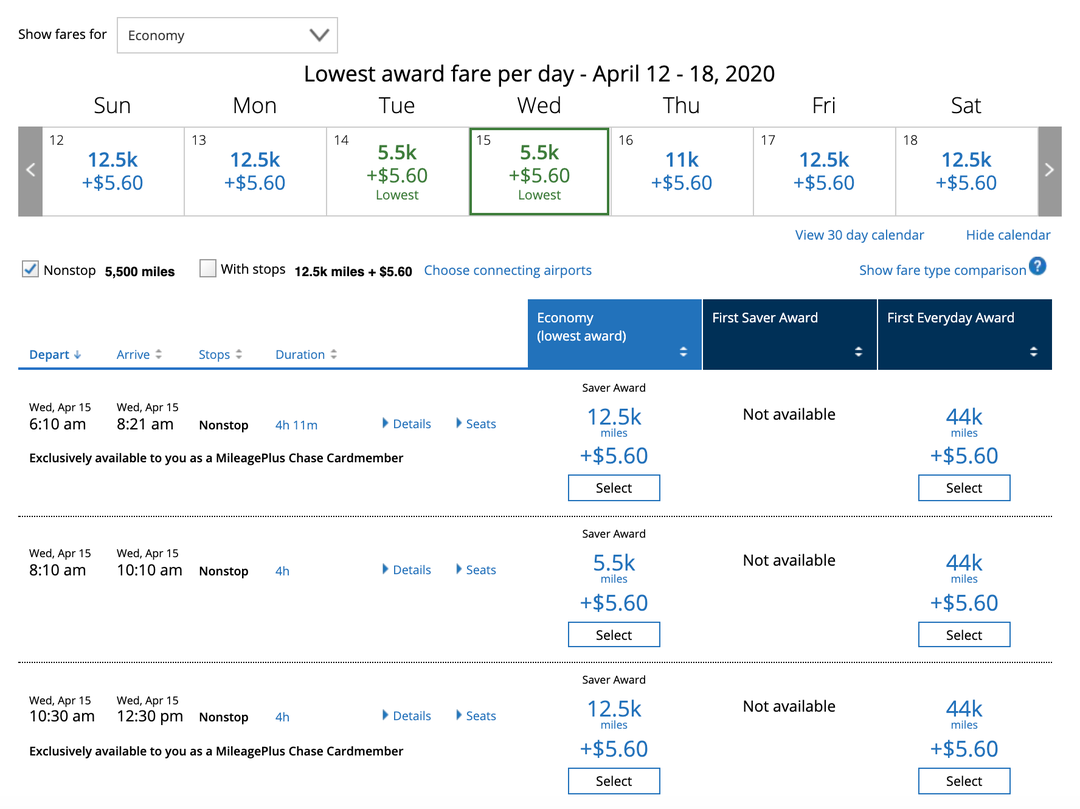 Unlock expanded award availability with United credit cards or elite
