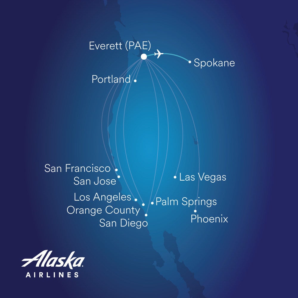 Alaska Airlines Adds Another Route from Everett's Paine Field
