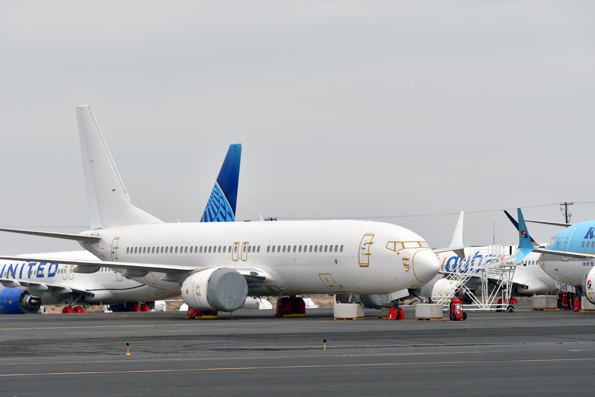 Boeing 737 MAXes grounded in Moses Lake, WA