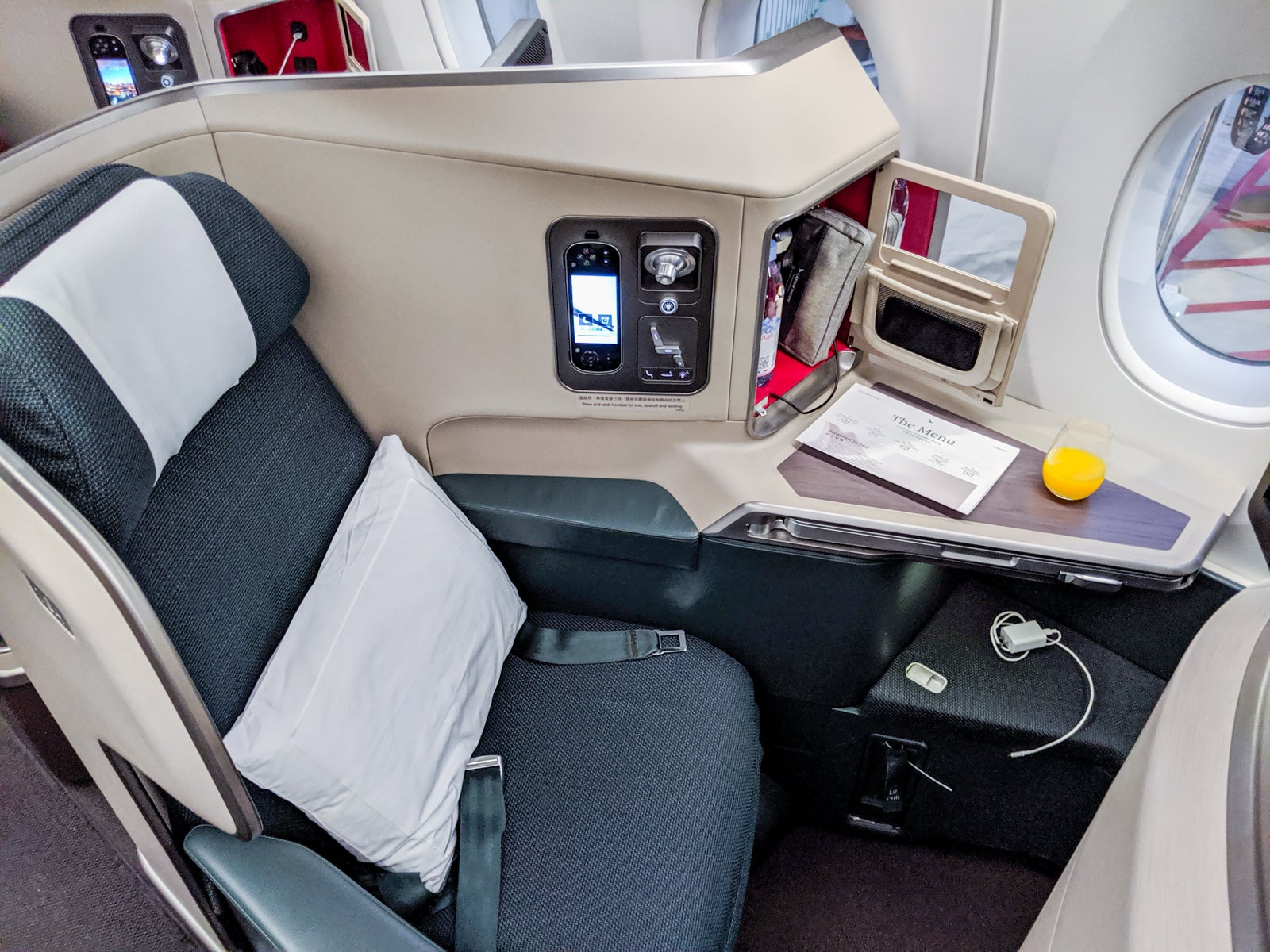 Cathay Pacific business class