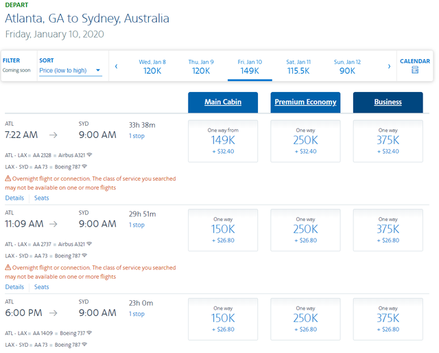 AA expands dynamic award pricing to more international routes - The ...