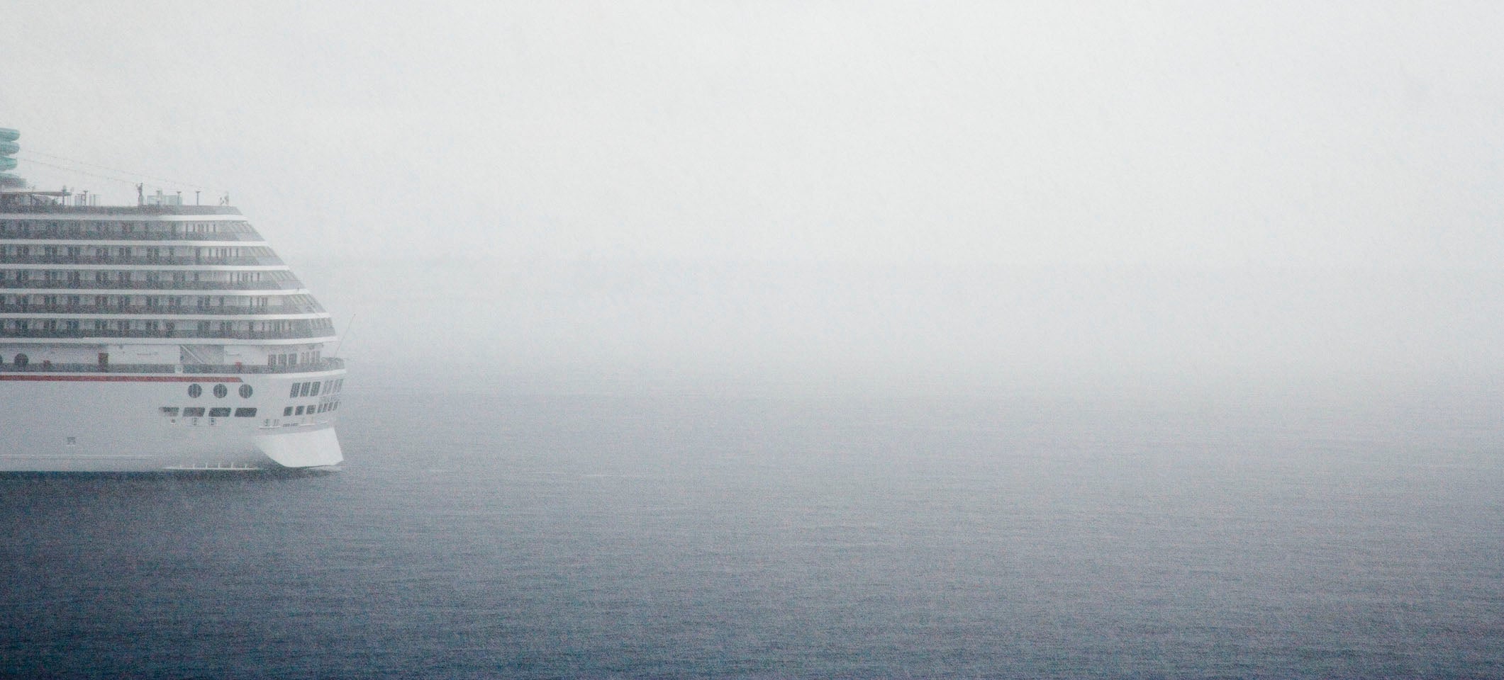 cruise ship fog