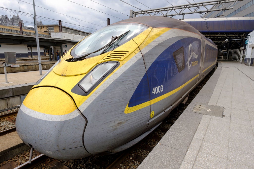 High speed Train In Brussels-South Railway Station