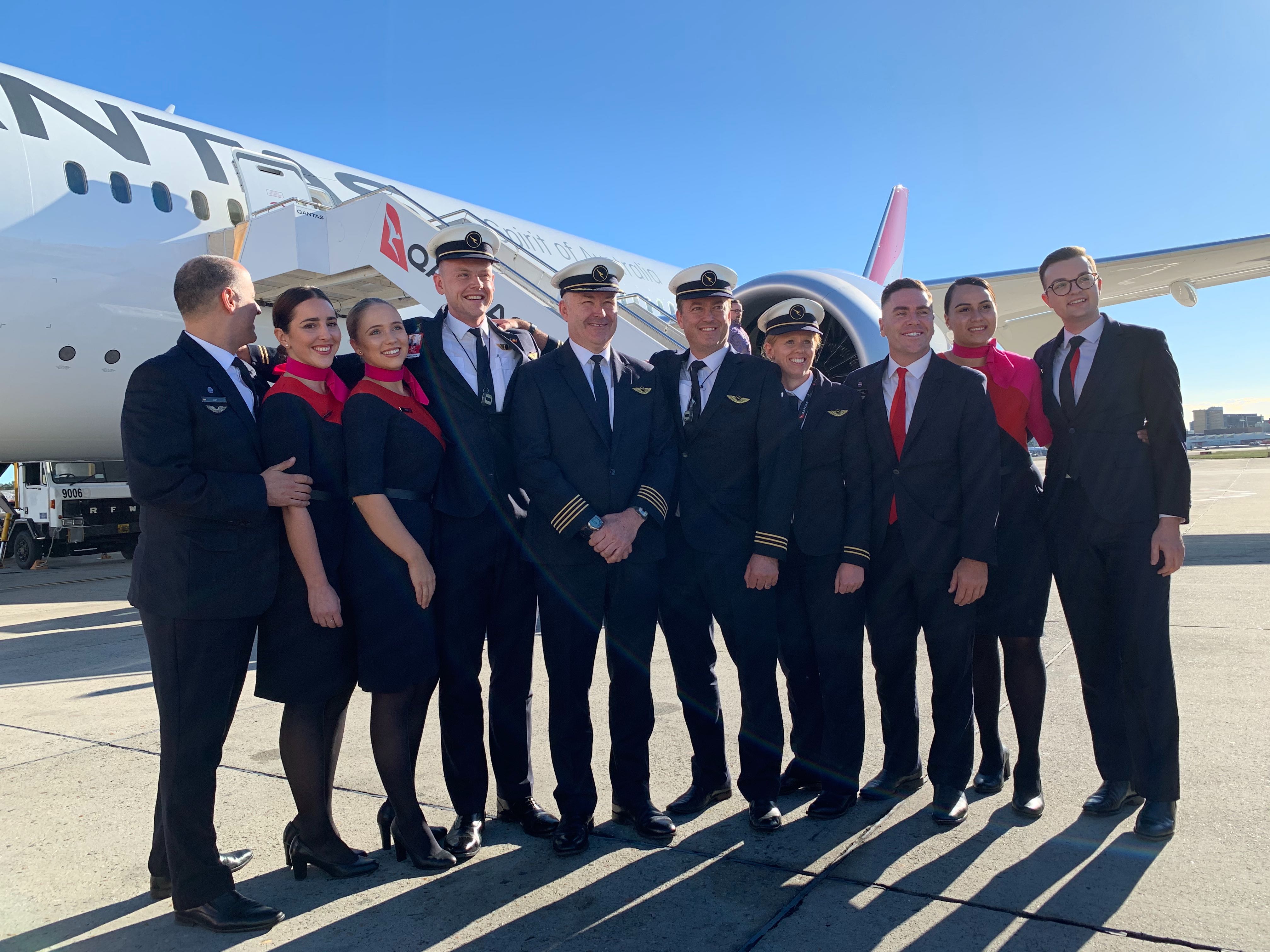 Qantas Airways' historic Project Sunrise flight touches down in Sydney ...