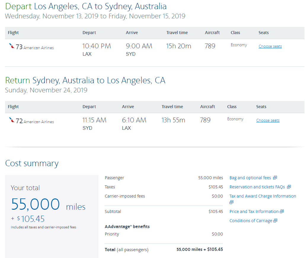 AA expands dynamic award pricing to more international routes - The ...