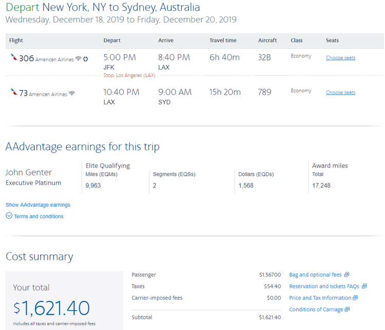 AA expands dynamic award pricing to more international routes - The ...