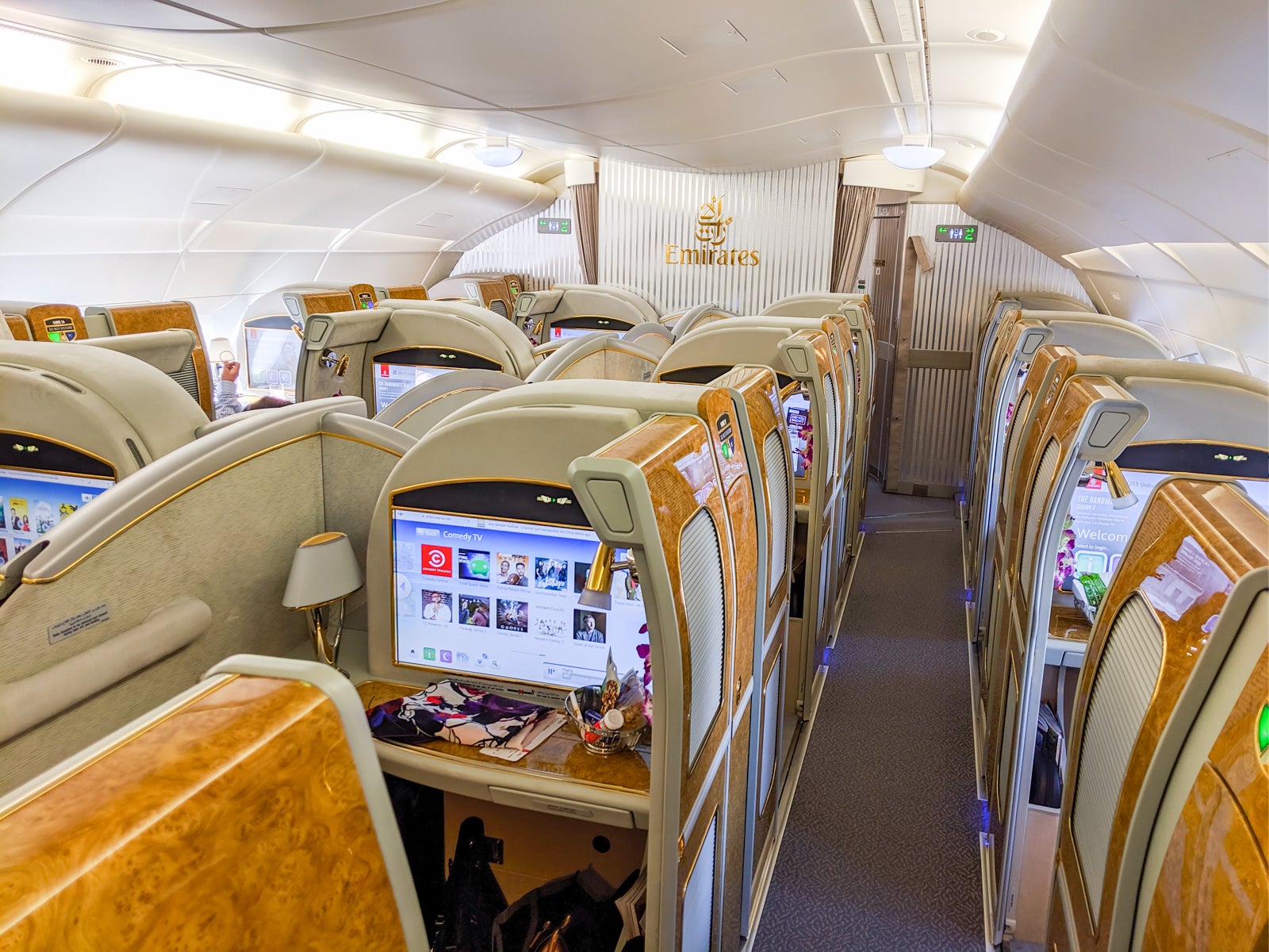 Emirates First A380 Dubai-LAX