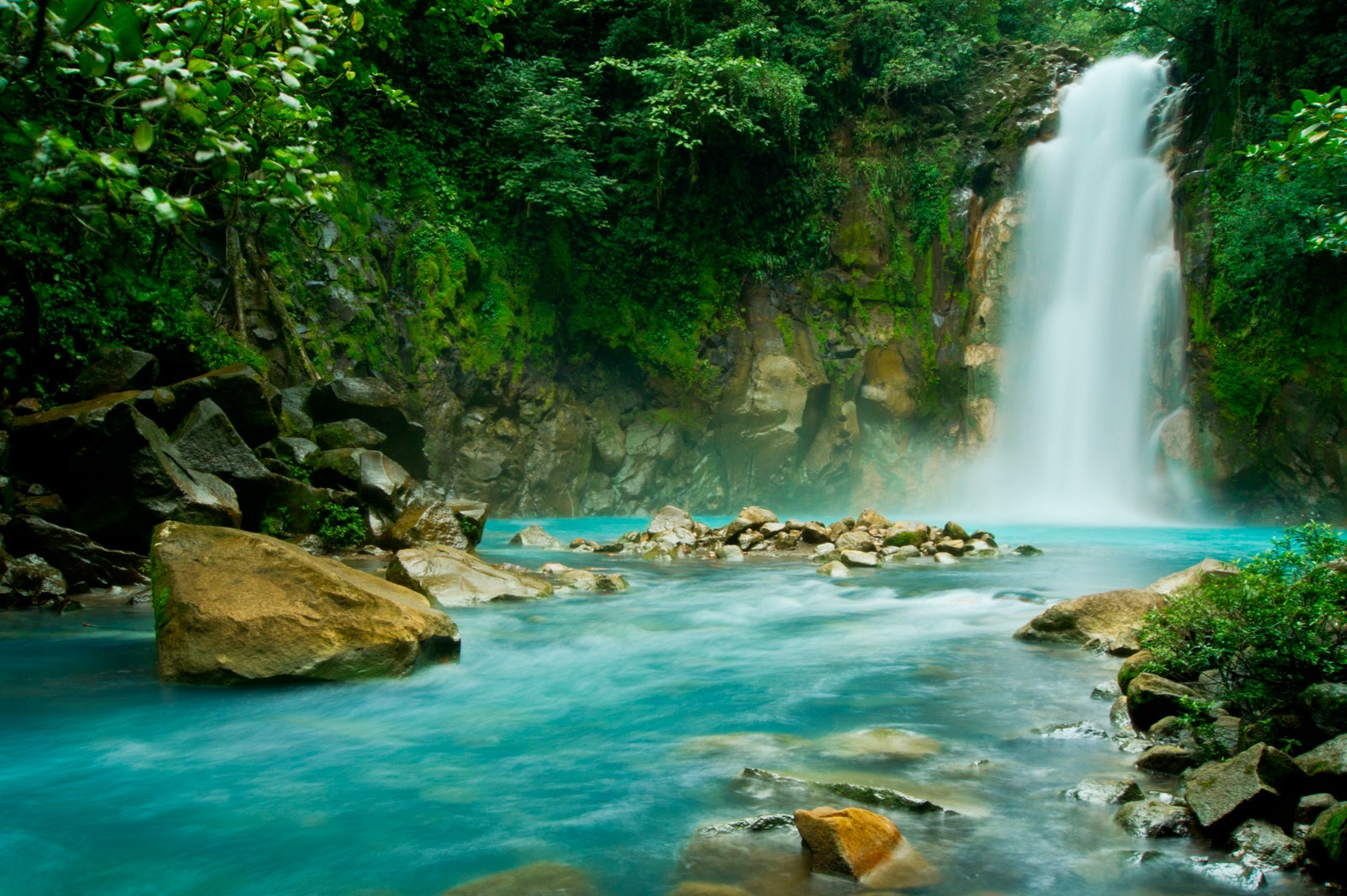 Costa Rica Rio Celeste Falls
