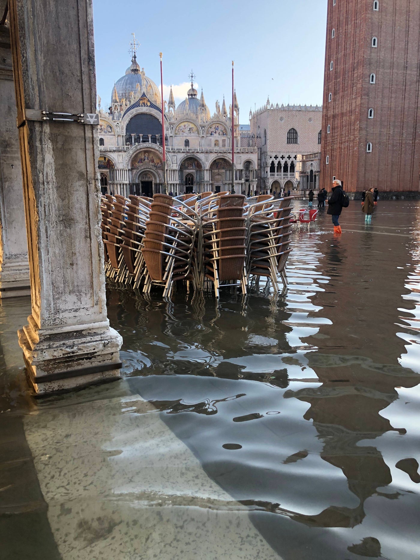 See shocking photos of Venice during the flood
