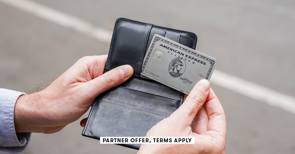 American Express Amex Platinum Members Only Playing Cards & Leather Card Case 