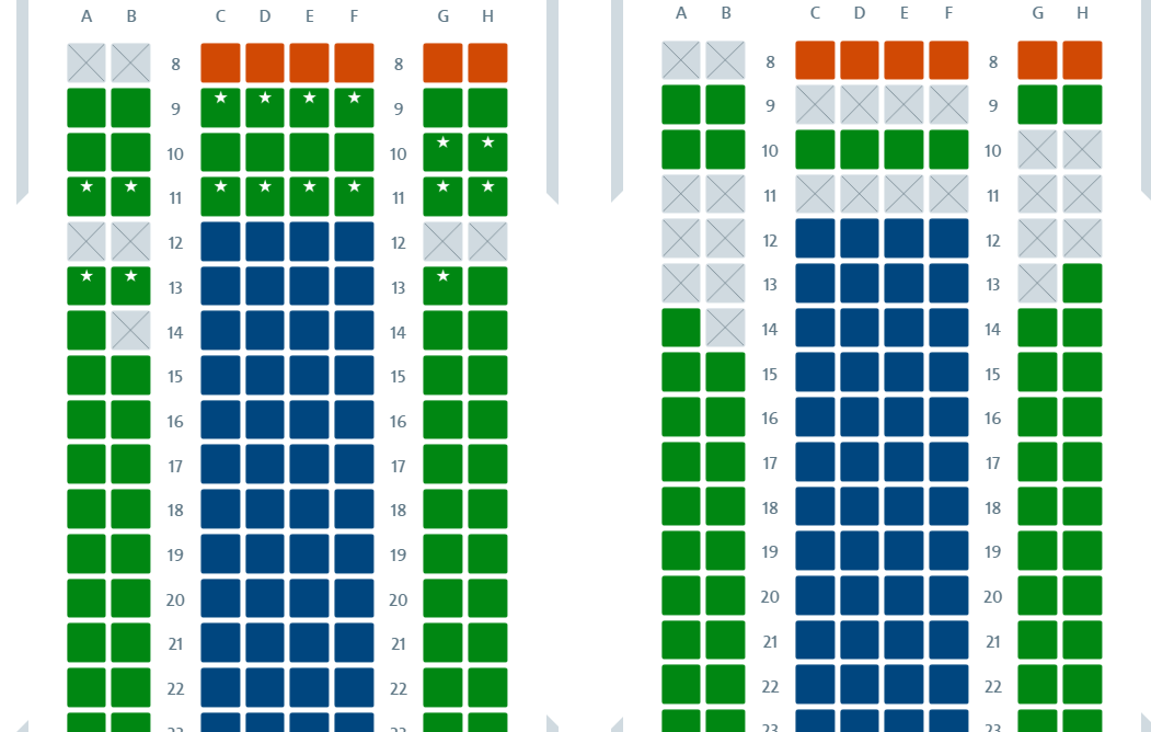 american airline seat selection price