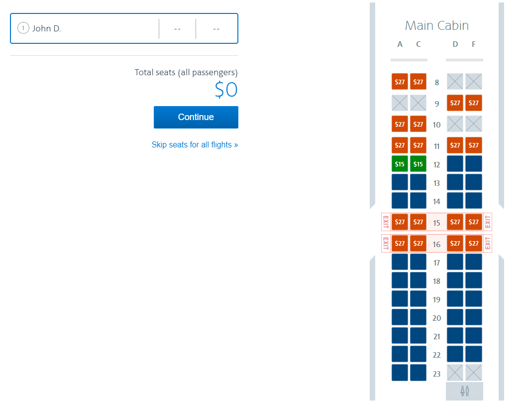 american airlines seat map 787 9