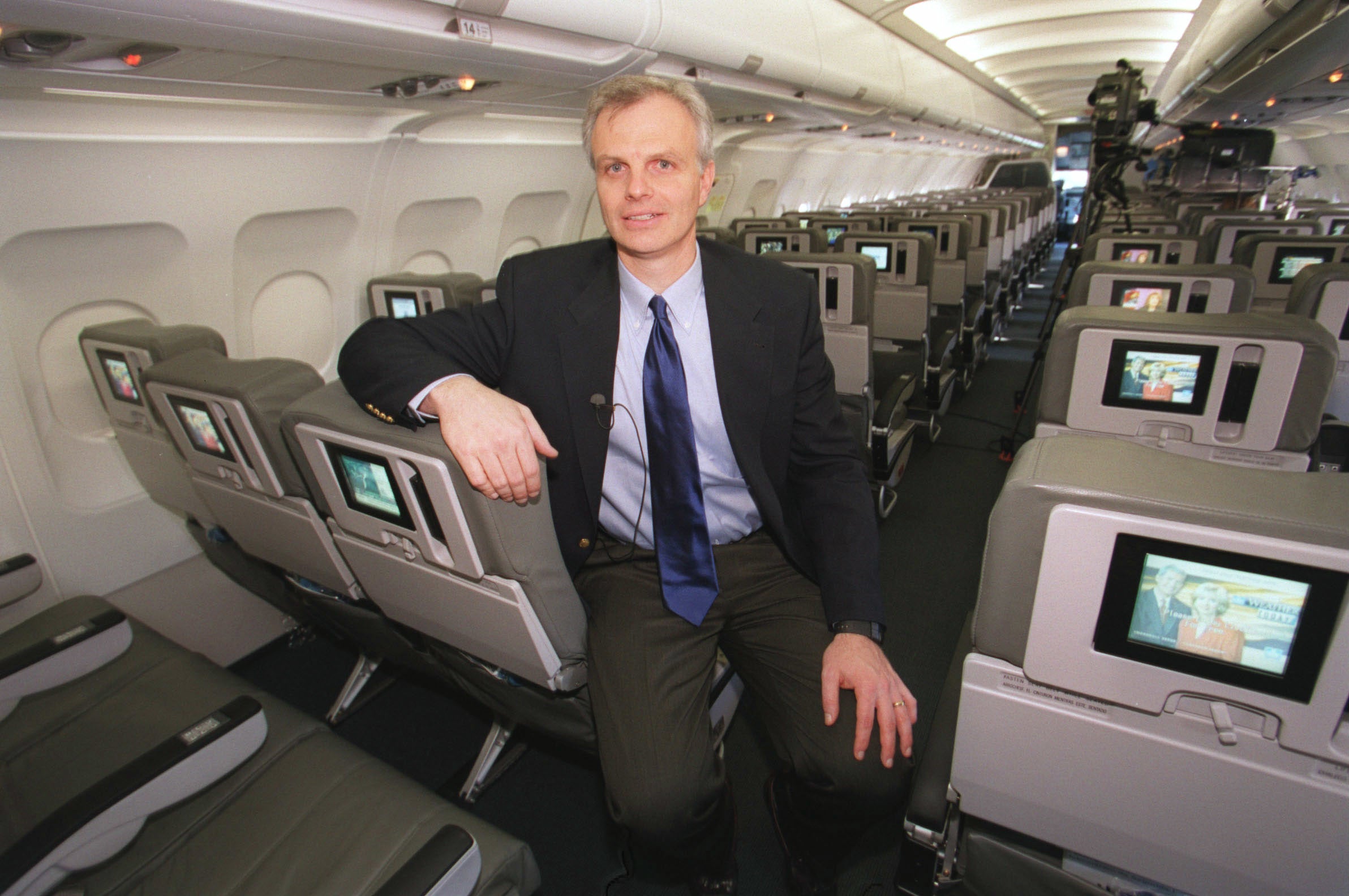 NY: DAVID NEELEMAN, CEO OF JET BLUE AIRLINES