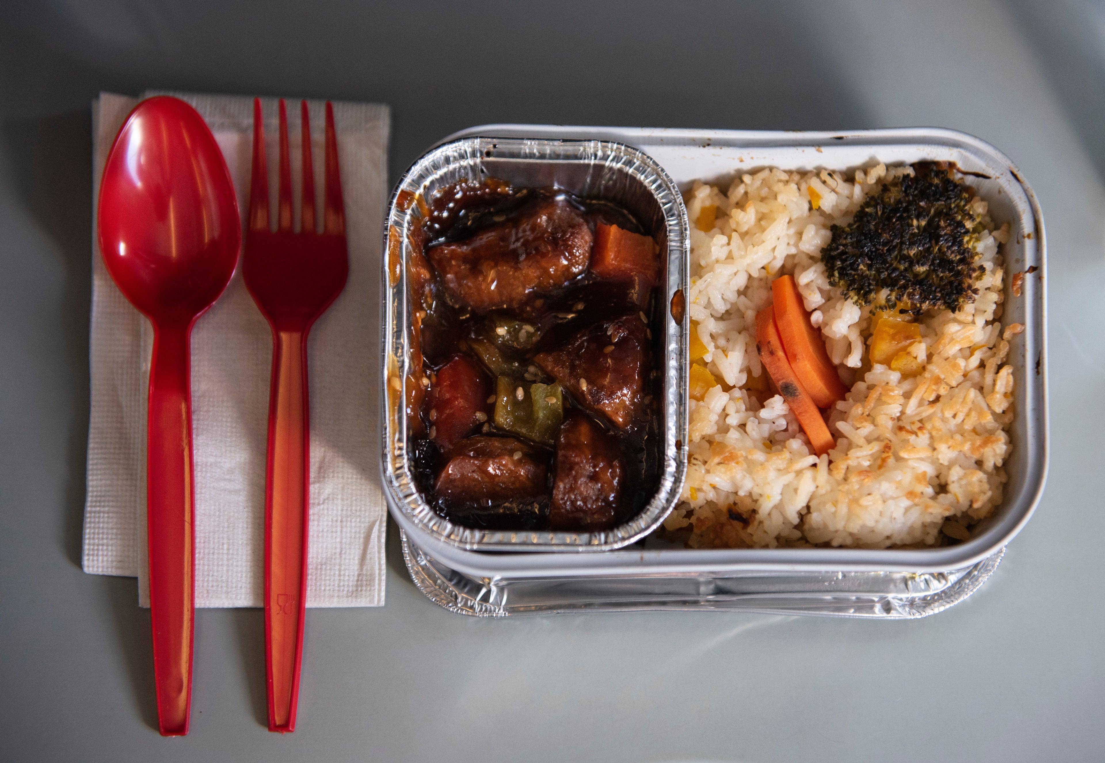 An AirAsia airline meal seen during the flight
