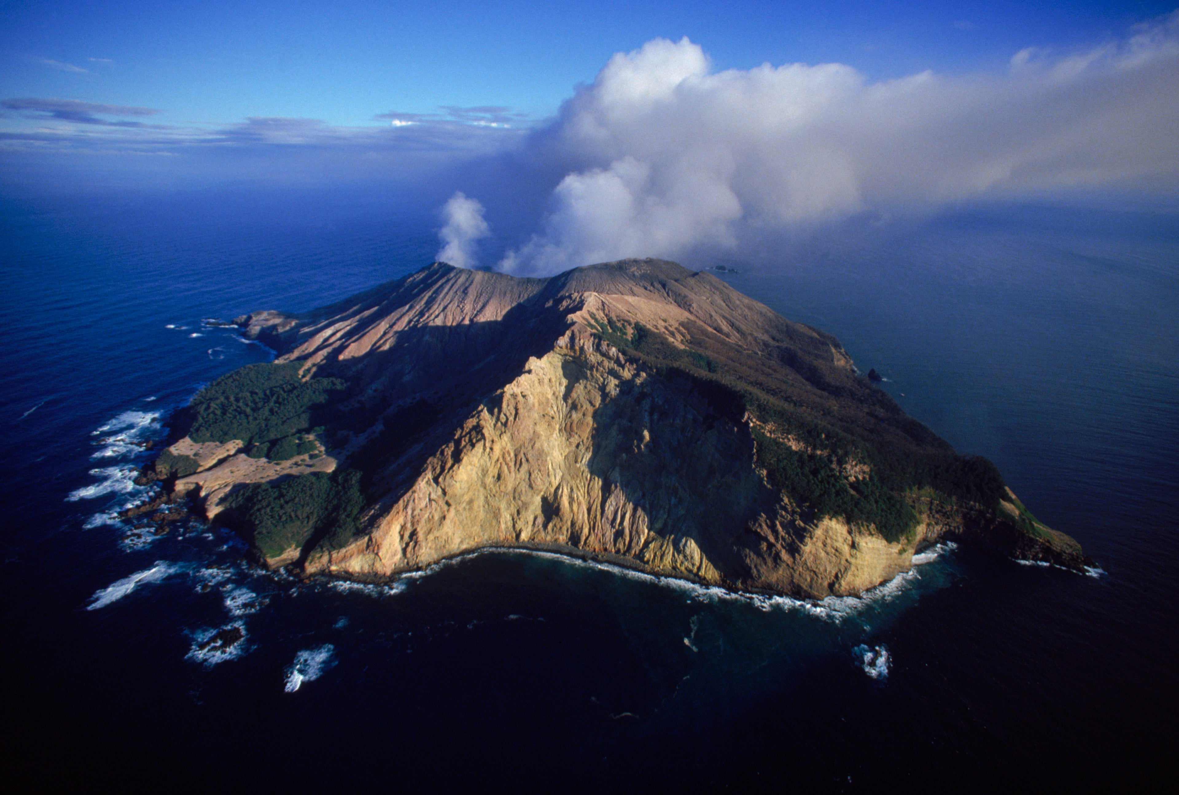 White Island Volcano off North Coast of New Zealand.