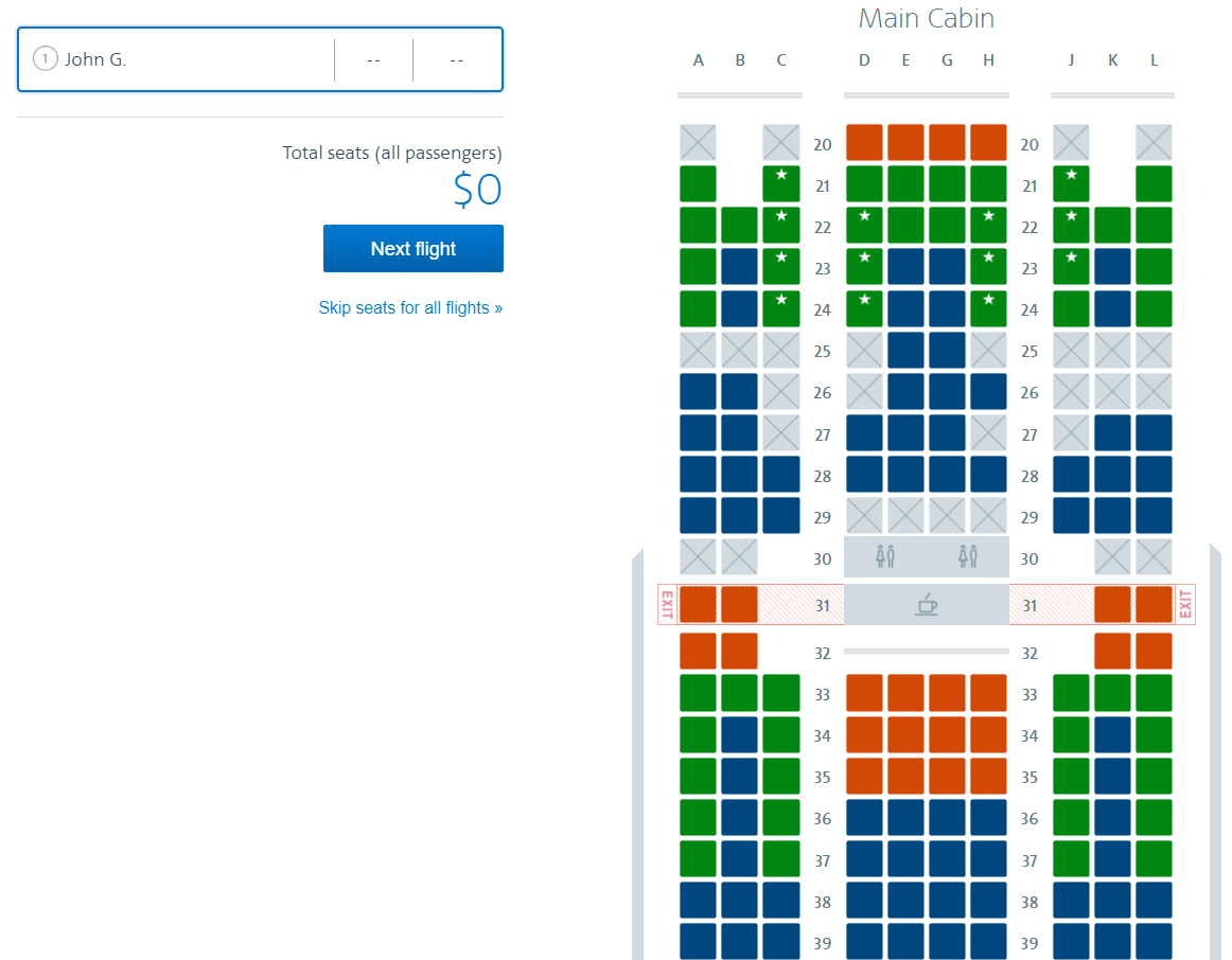 A beginner's guide to choosing seats on American Airlines