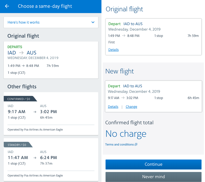 American Airlines Same Day Flight Change comprehensive guide - The ...