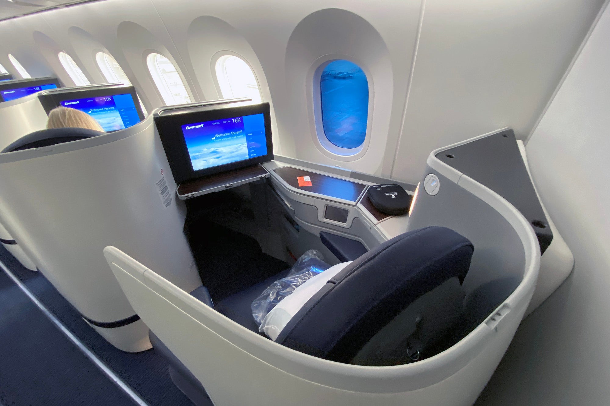 EgyptAir 787-9 Business Class Review ZH