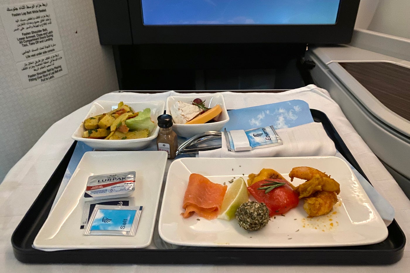 Flight review EgyptAir 7879 business class, Cairo to New York